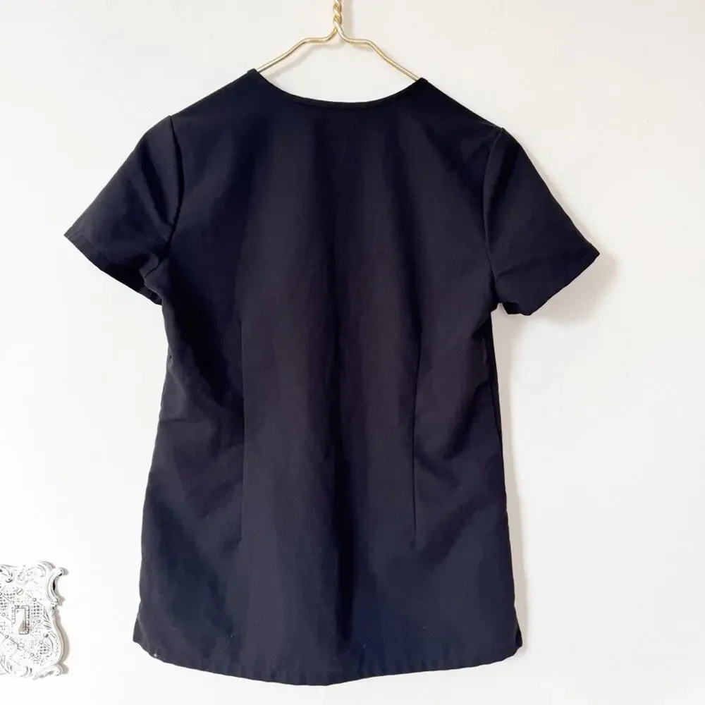 Figs lot of 2 Black Casma Three Pocket Scrub Top XXS - Picture 4 of 10